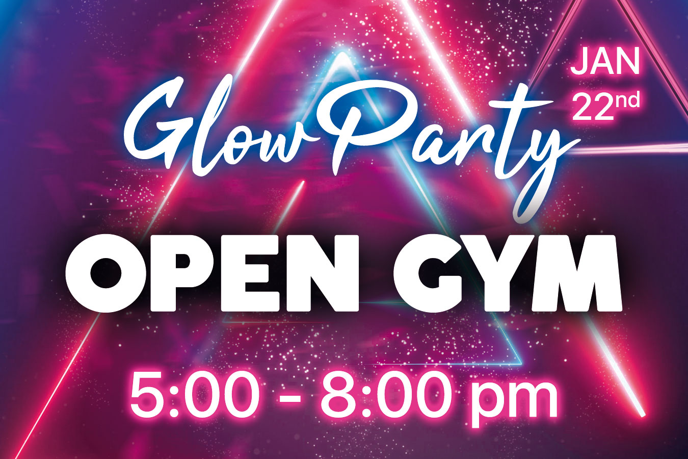 Glow Party Open Gym Themed Open Gym Sterling Gymnastics Academy